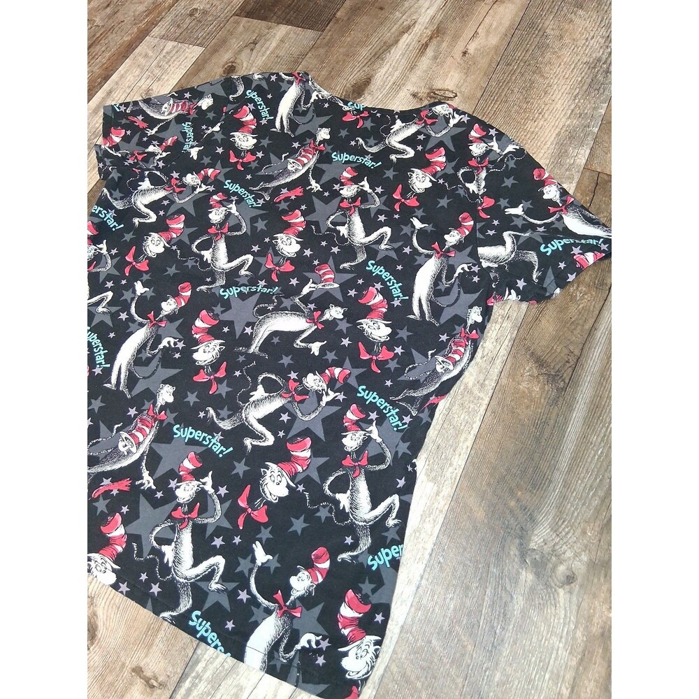 Dr Seuss Cat in the Hat Scrub Top Size Medium - Picture 6 of 7